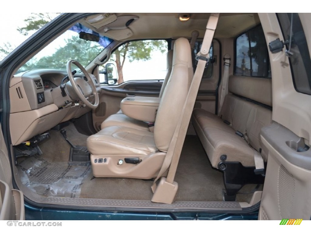 Medium Prairie Tan Interior 1999 Ford F350 Super Duty Lariat SuperCab 4x4 Photo #74252023