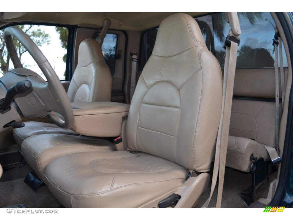 Medium Prairie Tan Interior 1999 Ford F350 Super Duty Lariat SuperCab 4x4 Photo #74252145