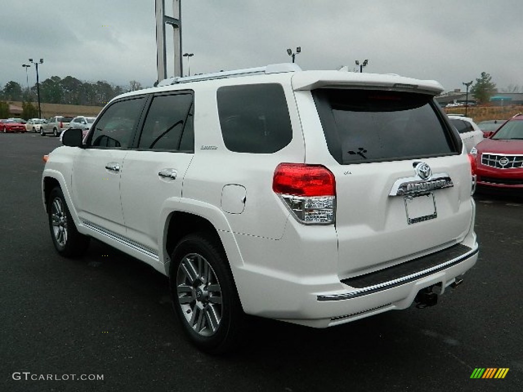 2013 4Runner Limited 4x4 - Blizzard White Pearl / Sand Beige Leather photo #5