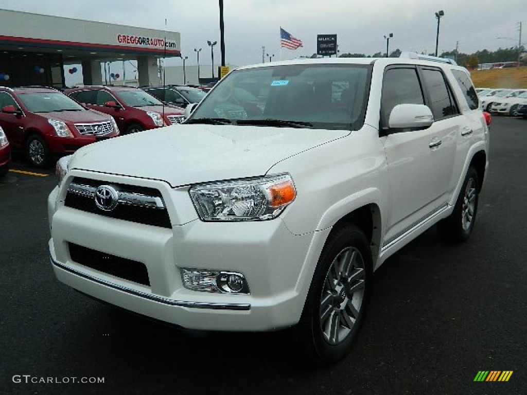 2013 4Runner Limited 4x4 - Blizzard White Pearl / Sand Beige Leather photo #7