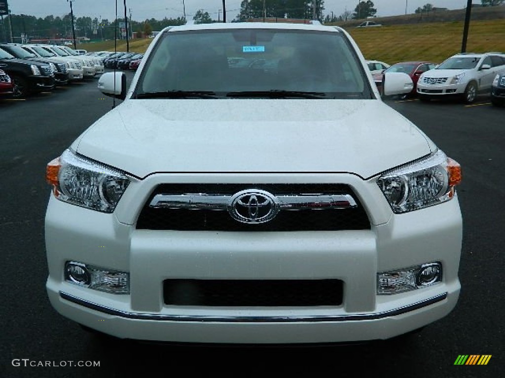 2013 4Runner Limited 4x4 - Blizzard White Pearl / Sand Beige Leather photo #8