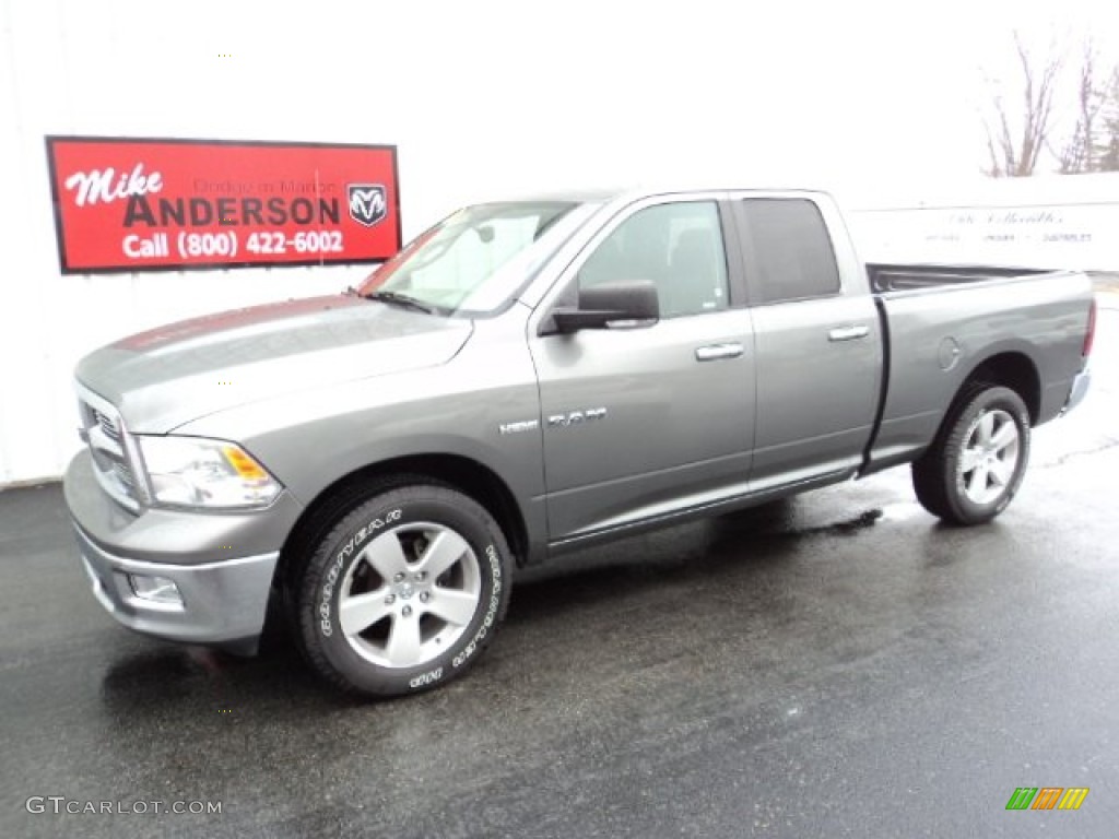 2010 Ram 1500 Big Horn Quad Cab 4x4 - Mineral Gray Metallic / Dark Slate/Medium Graystone photo #1