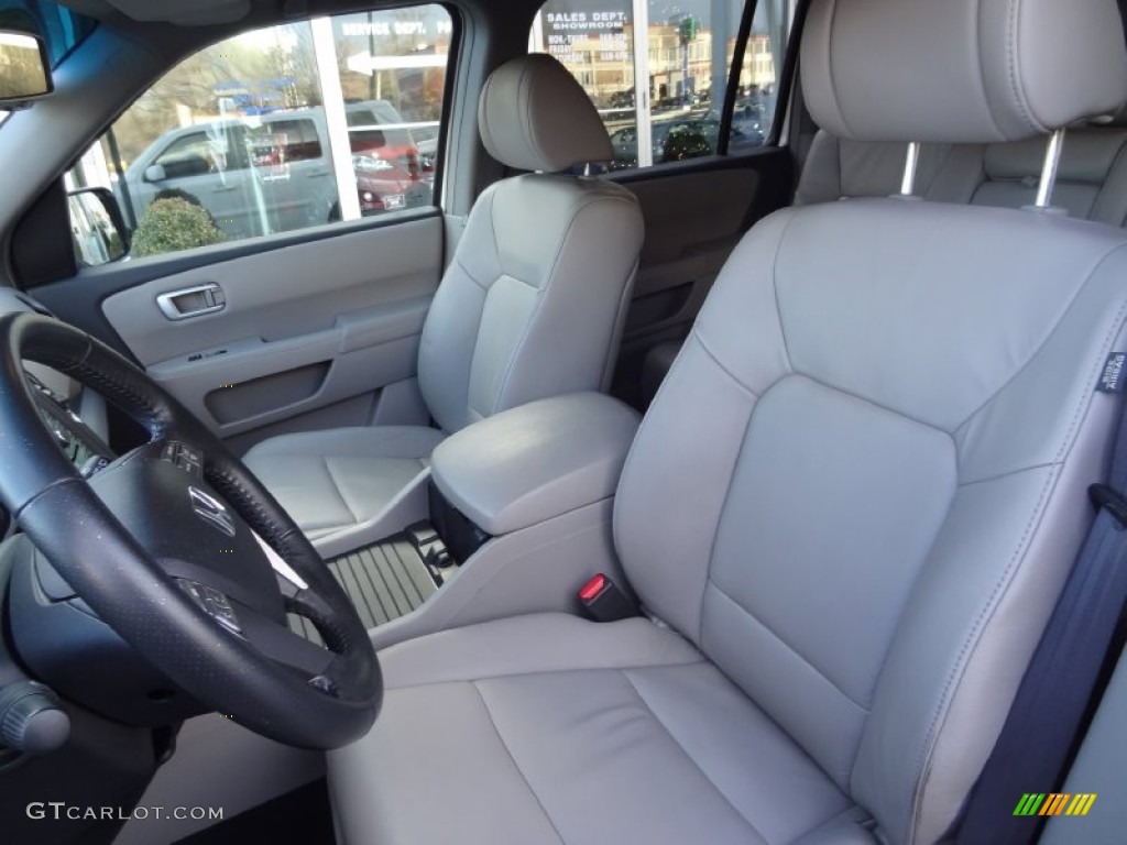 2009 Pilot EX-L 4WD - Taffeta White / Beige photo #15