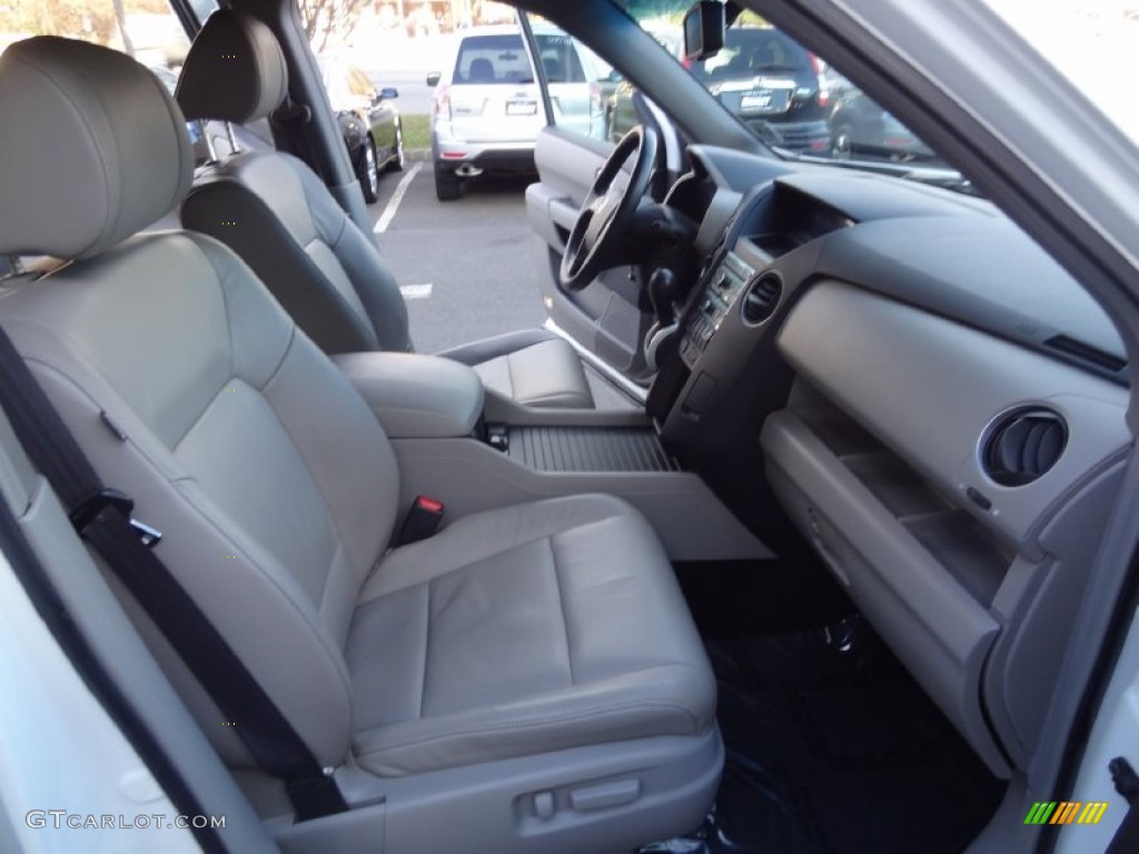 2009 Pilot EX-L 4WD - Taffeta White / Beige photo #27