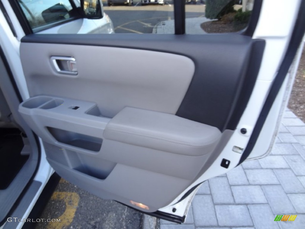 2009 Pilot EX-L 4WD - Taffeta White / Beige photo #31