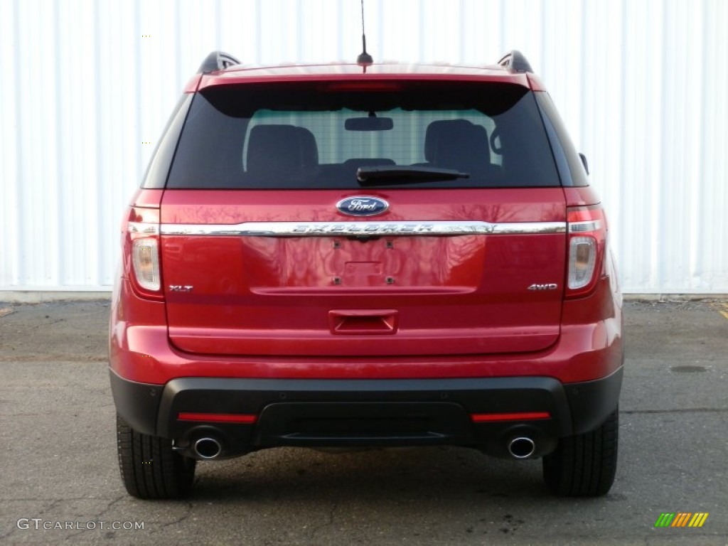 2012 Explorer XLT 4WD - Red Candy Metallic / Medium Light Stone photo #5