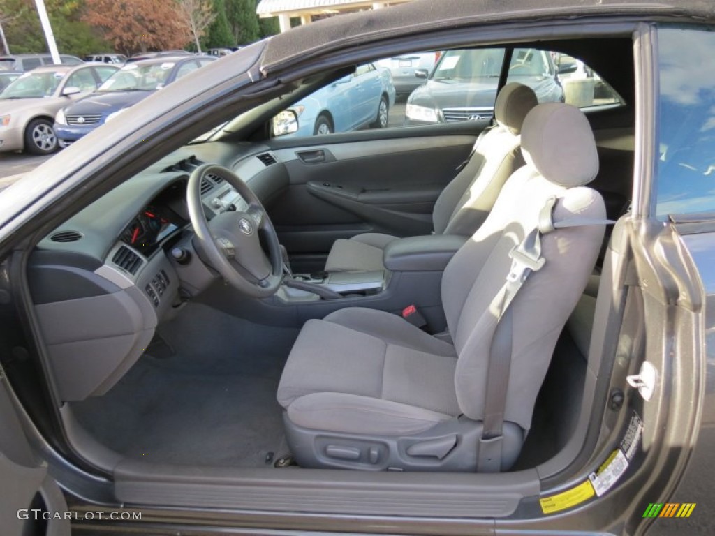 Dark Stone Interior 2007 Toyota Solara SE V6 Convertible Photo #74258614