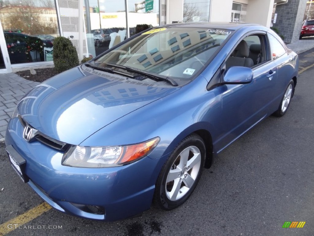 2008 Civic EX Coupe - Atomic Blue Metallic / Gray photo #1