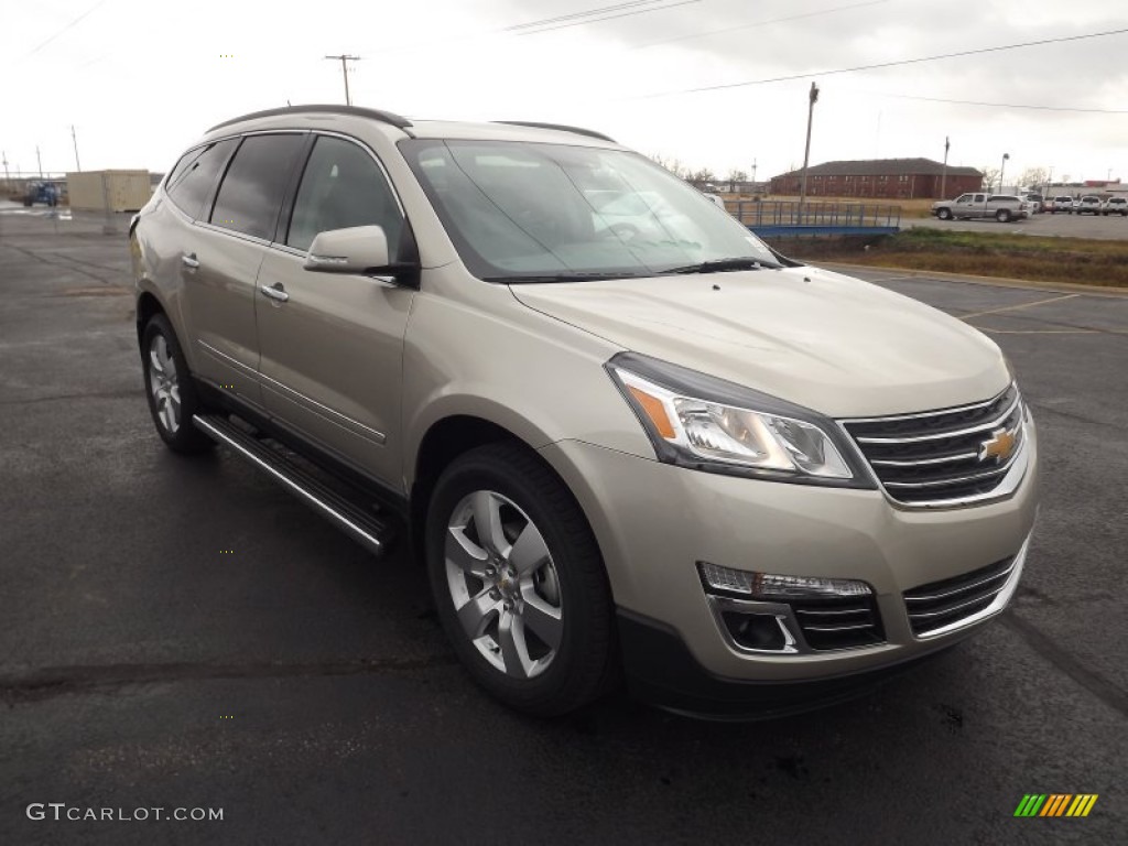 Champagne Silver Metallic 2013 Chevrolet Traverse LTZ Exterior Photo #74258912