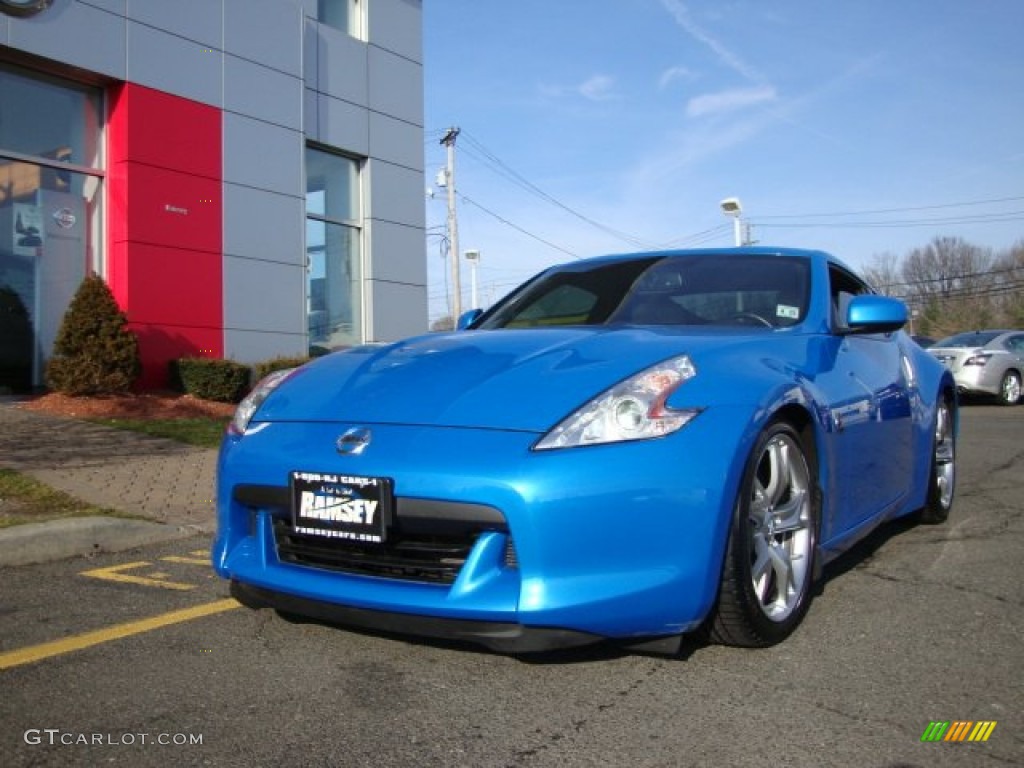 2009 370Z Sport Touring Coupe - Monterey Blue / Gray Leather photo #1