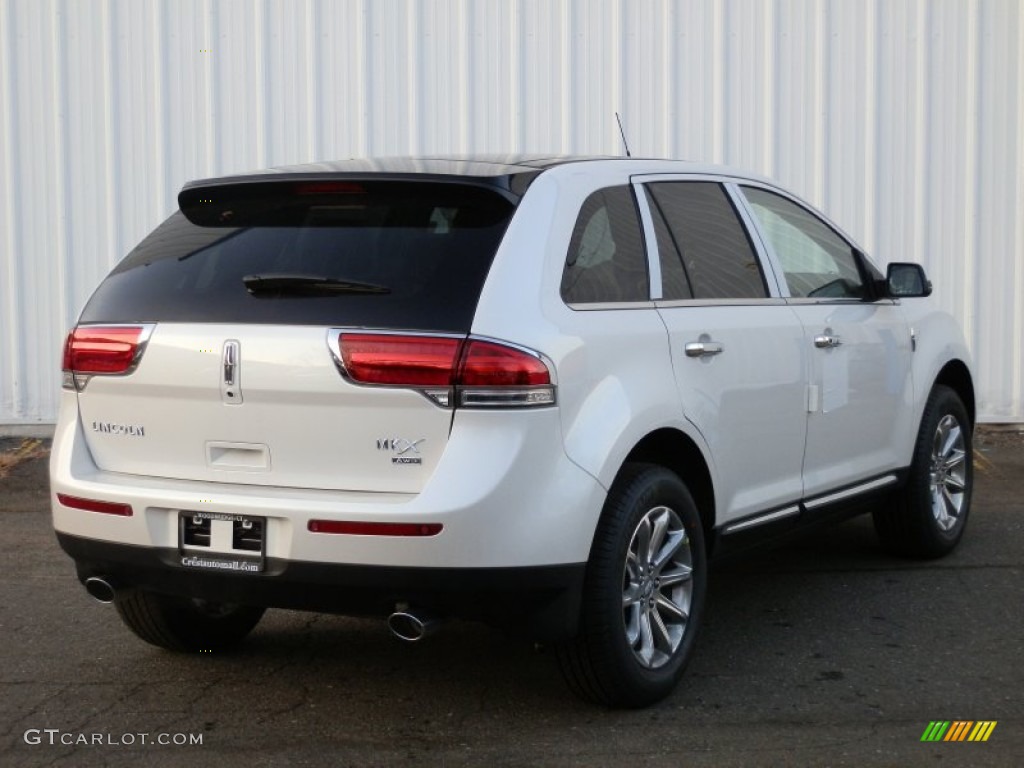 2013 MKX AWD - White Platinum Tri-Coat / Medium Light Stone photo #4