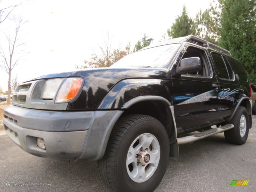 2000 Xterra XE V6 - Super Black / Dusk photo #1