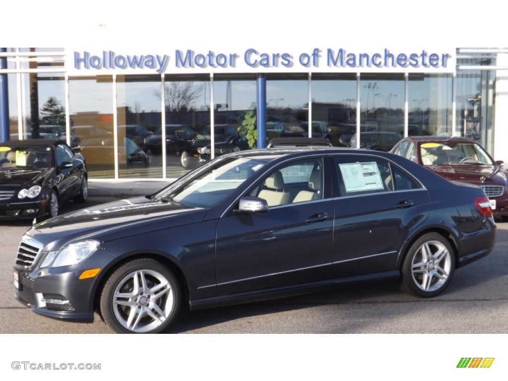 2013 E 350 4Matic Sedan - Steel Grey Metallic / Almond/Mocha photo #1