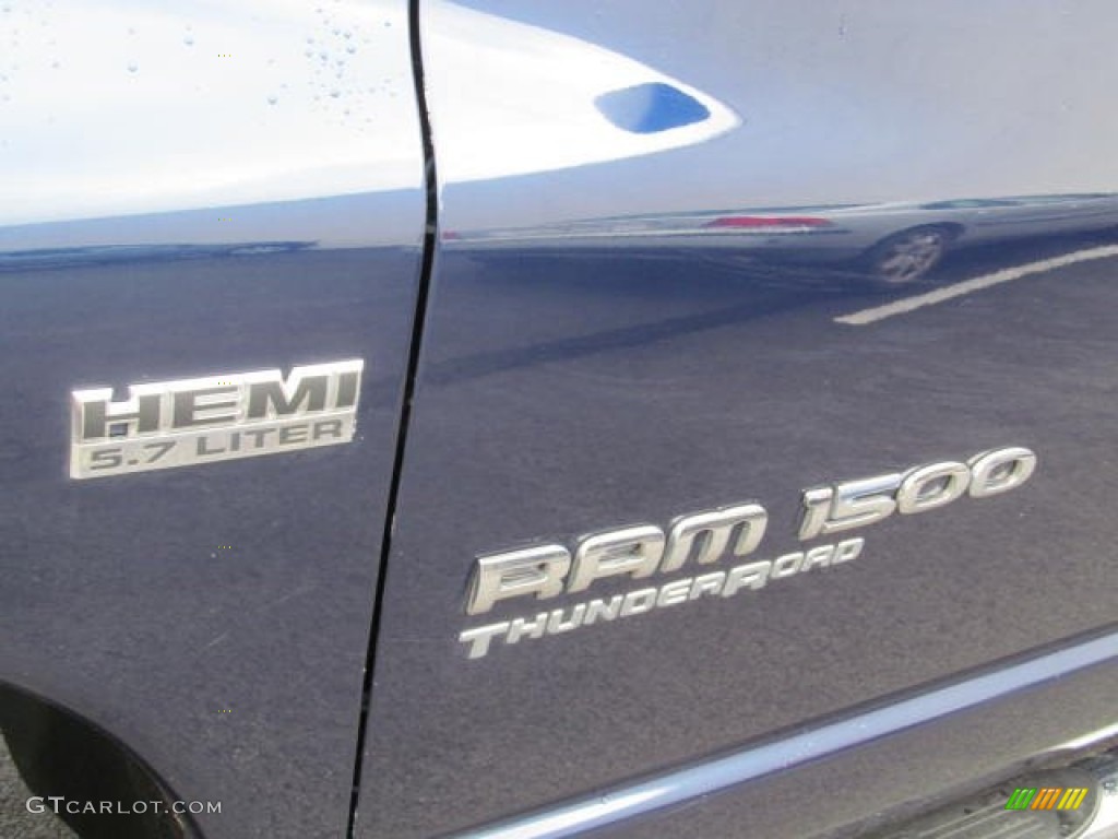 2007 Ram 1500 Thunder Road Quad Cab 4x4 - Patriot Blue Pearl / Medium Slate Gray photo #2