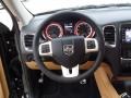 2013 Dodge Durango Black/Tan Interior Steering Wheel Photo