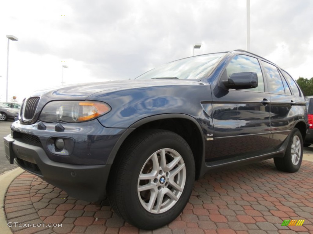 2006 X5 3.0i - Toledo Blue Metallic / Beige photo #1