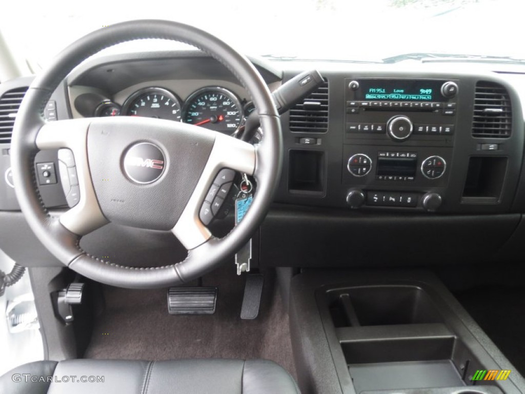 2012 GMC Sierra 1500 SLE Crew Cab Ebony Dashboard Photo #74265055