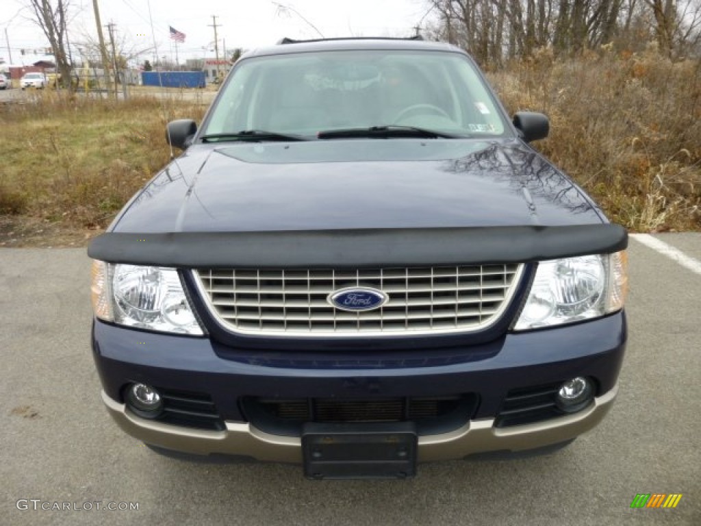 2003 Explorer Eddie Bauer 4x4 - True Blue Metallic / Medium Parchment Beige photo #2