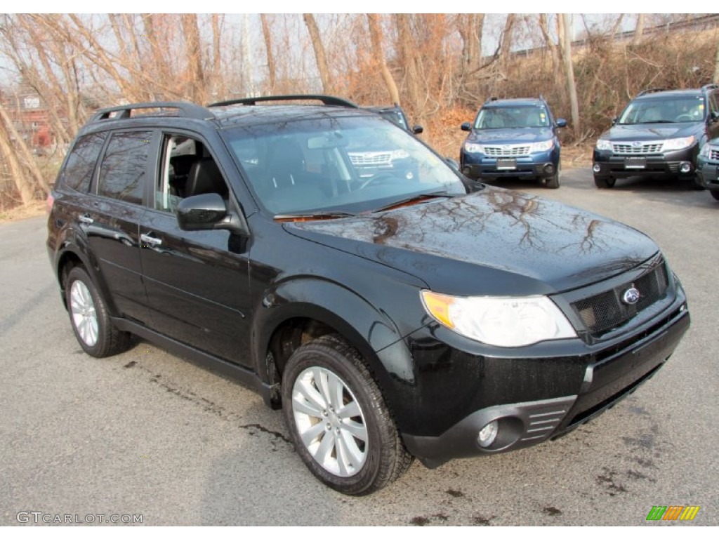 2011 Forester 2.5 X Limited - Obsidian Black Pearl / Black photo #3