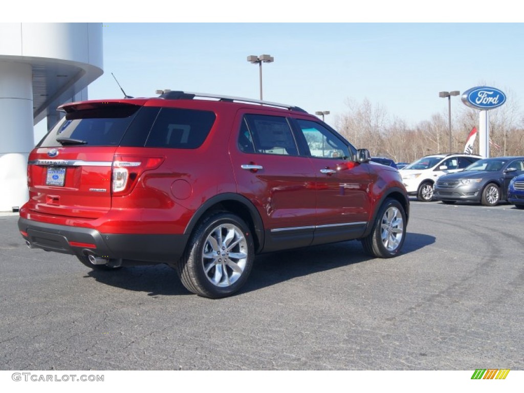 2013 Explorer XLT - Ruby Red Metallic / Charcoal Black photo #3