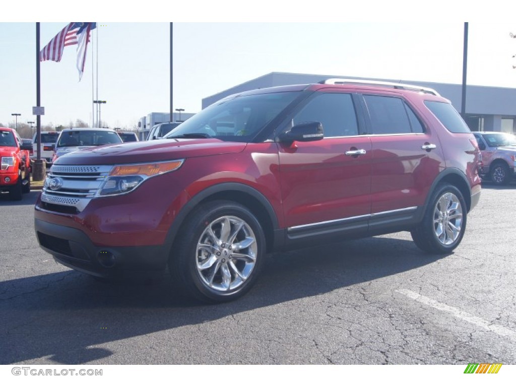 2013 Explorer XLT - Ruby Red Metallic / Charcoal Black photo #6