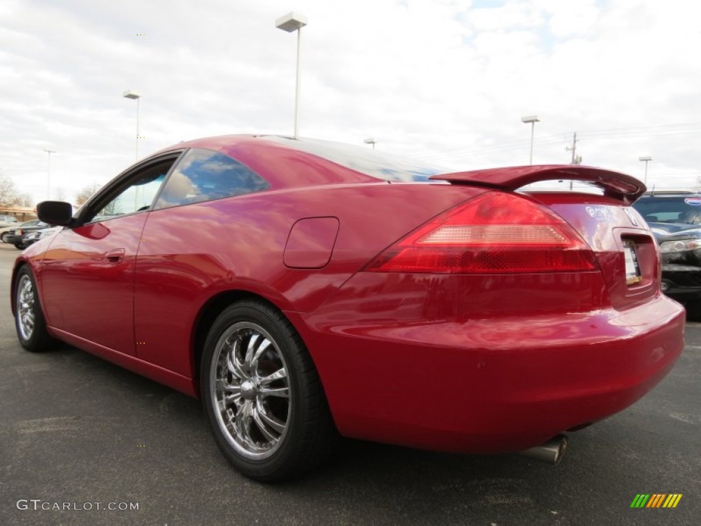 2003 Accord EX V6 Coupe - San Marino Red / Ivory photo #2