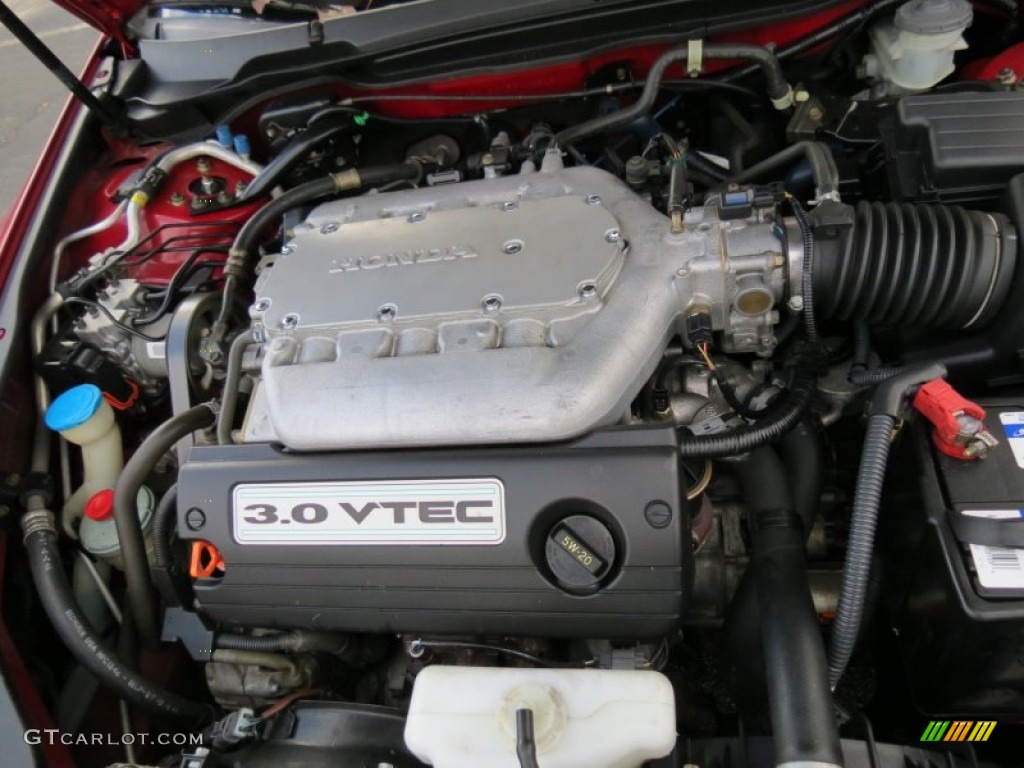 2003 Accord EX V6 Coupe - San Marino Red / Ivory photo #14