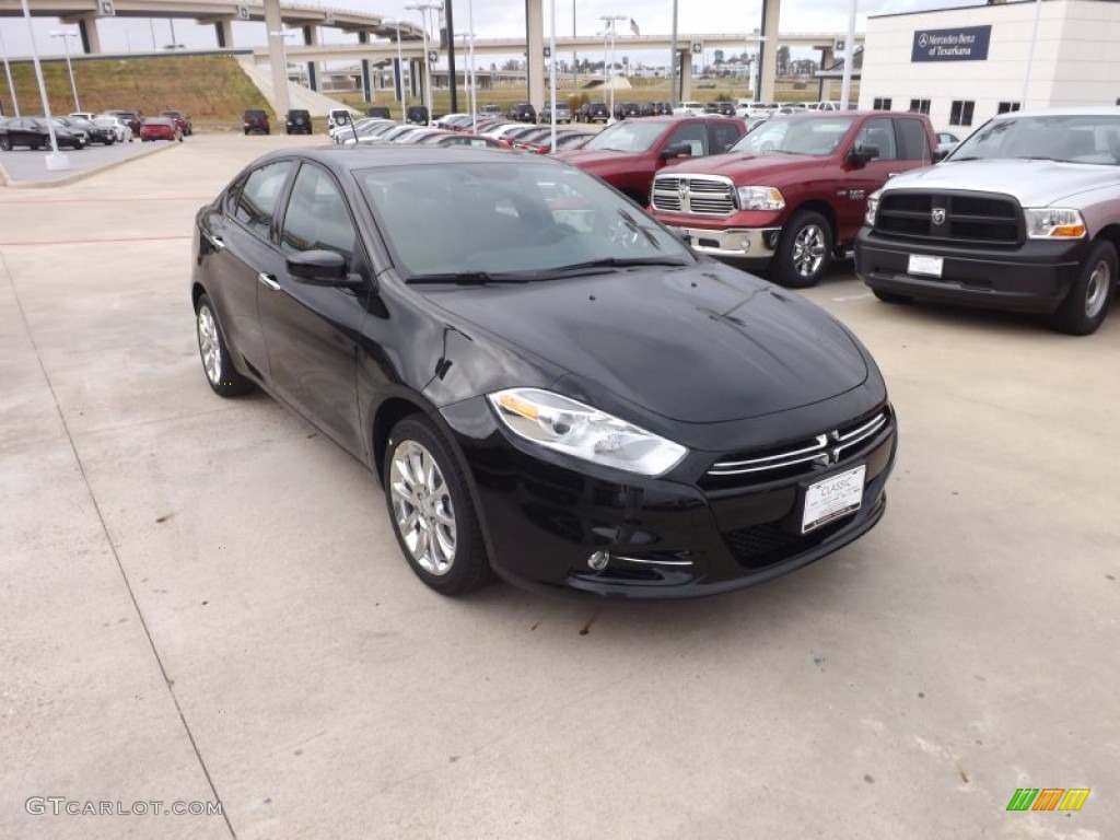 Pitch Black 2013 Dodge Dart Limited Exterior Photo #74268569