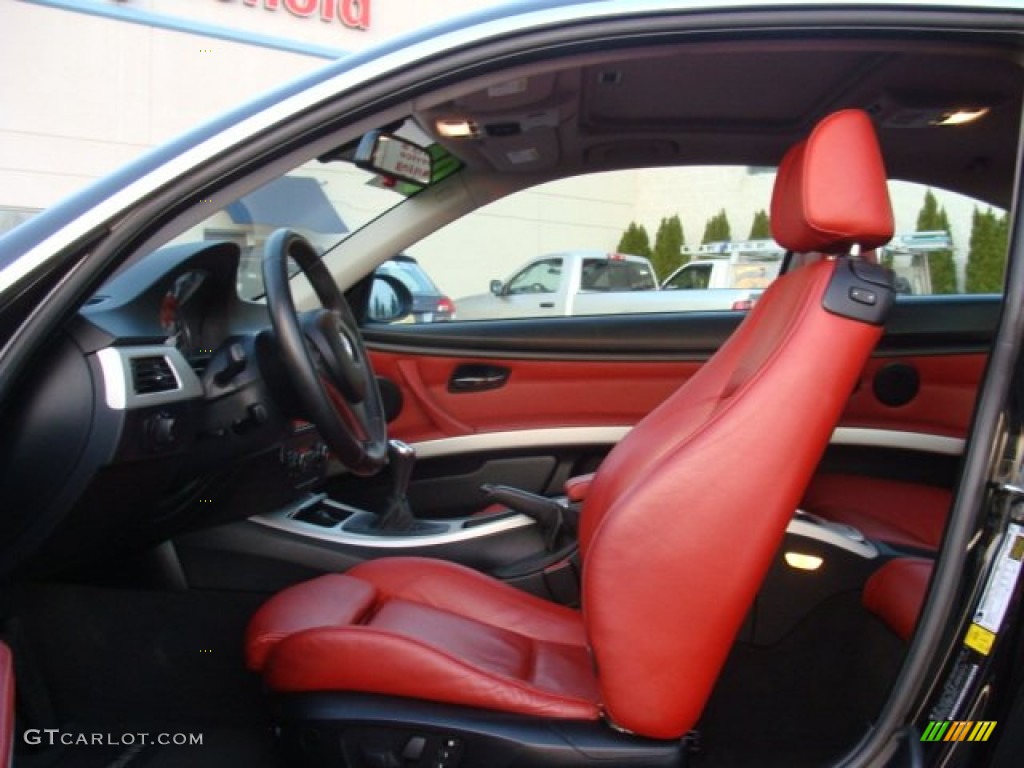 Coral Red/Black Interior 2007 BMW 3 Series 328xi Coupe Photo #74269618