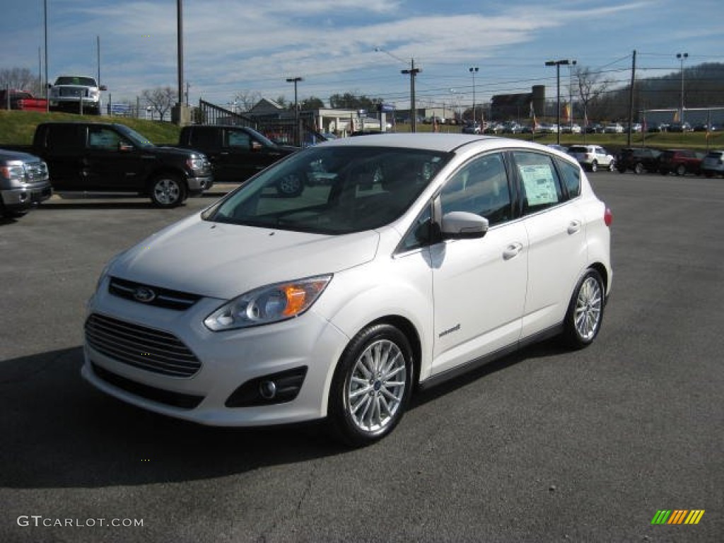 White Platinum 2013 Ford C-Max Hybrid SEL Exterior Photo #74270884