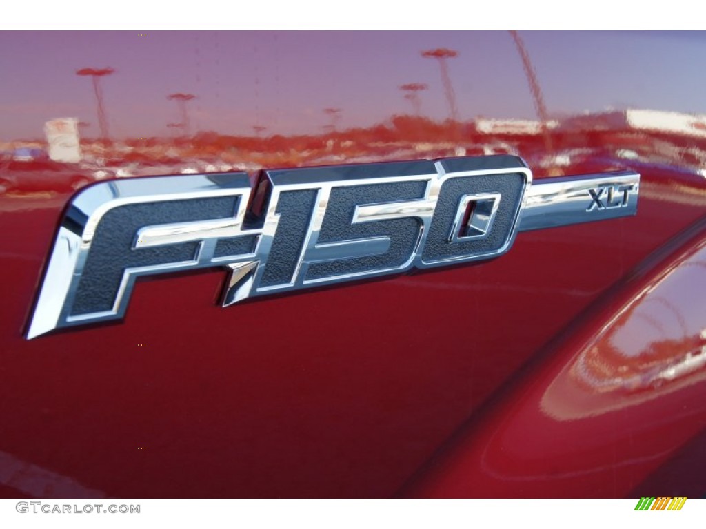 2013 F150 XLT SuperCab - Ruby Red Metallic / Steel Gray photo #20