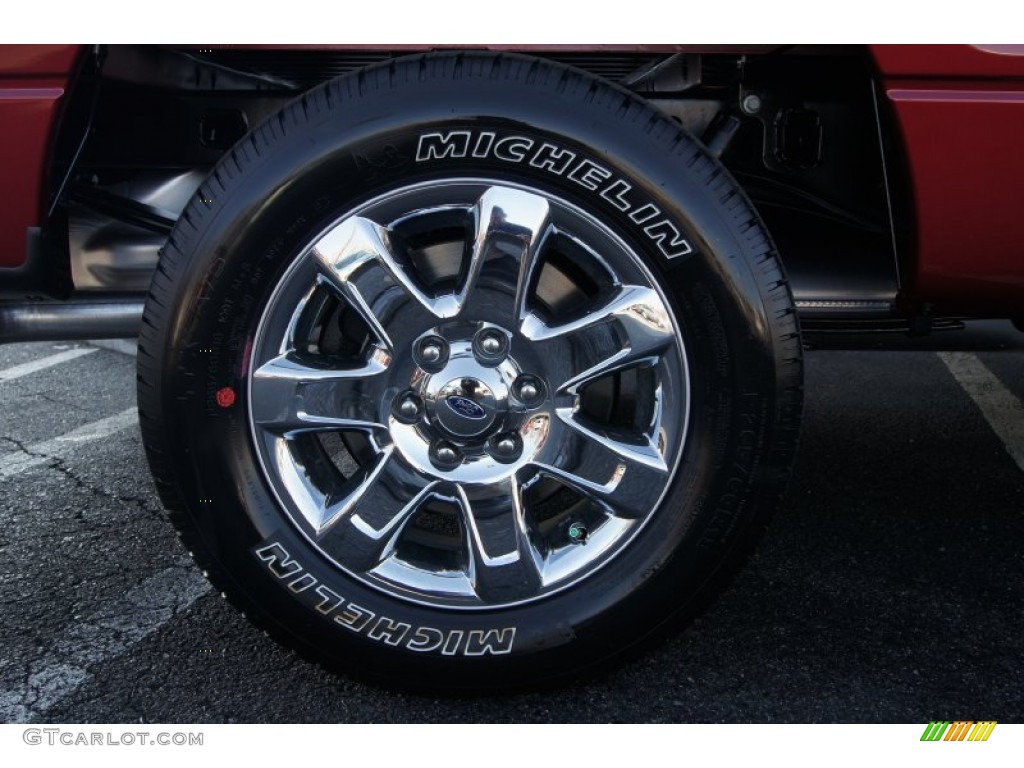 2013 F150 XLT SuperCab - Ruby Red Metallic / Steel Gray photo #21