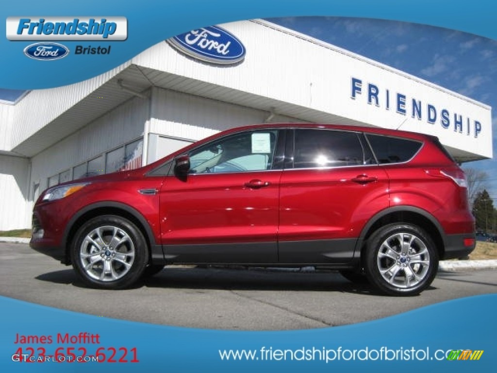 2013 Escape SEL 1.6L EcoBoost 4WD - Ruby Red Metallic / Charcoal Black photo #1