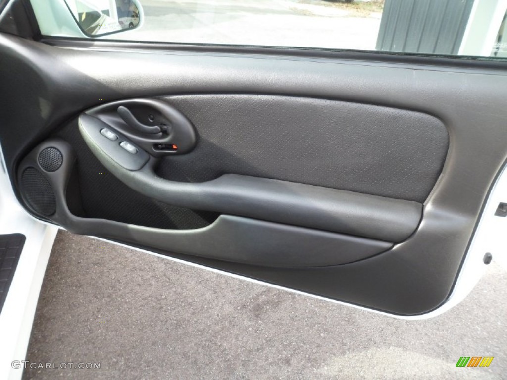 2002 Pontiac Firebird Trans Am WS-6 Convertible Ebony Black Door Panel Photo #74271892