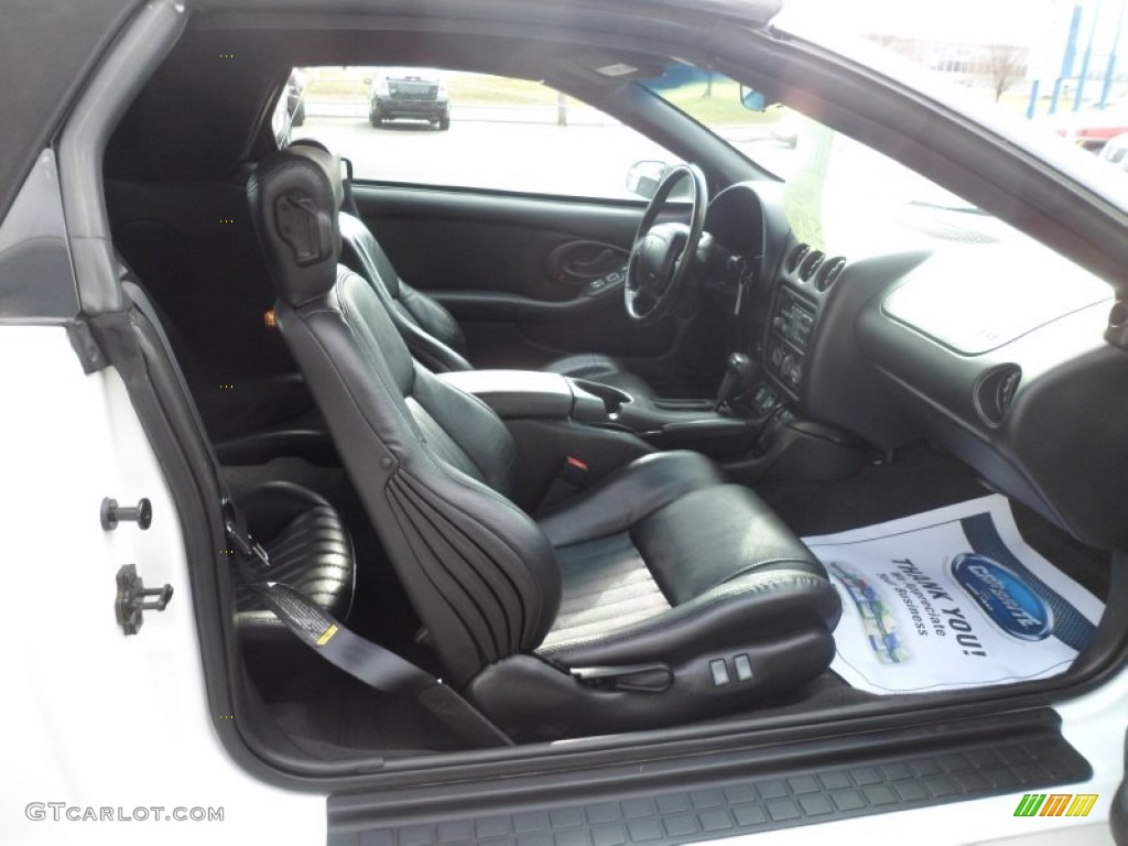 Ebony Black Interior 2002 Pontiac Firebird Trans Am WS-6 Convertible Photo #74271943
