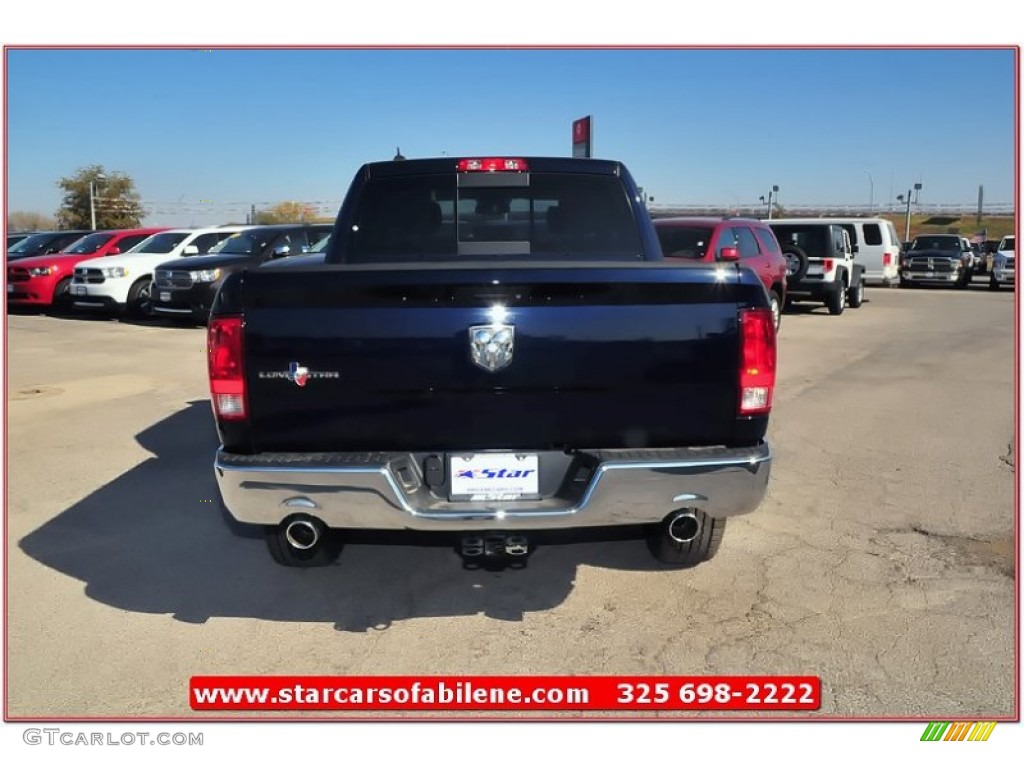 2013 1500 Lone Star Crew Cab - True Blue Pearl / Canyon Brown/Light Frost Beige photo #4