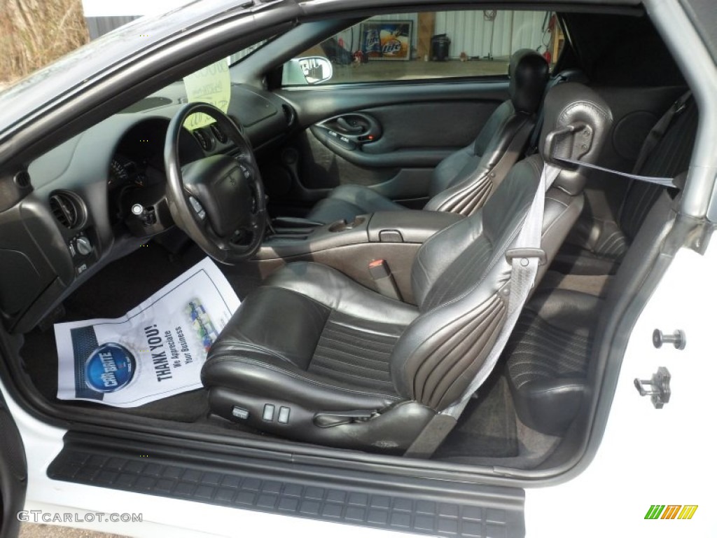 Ebony Black Interior 2002 Pontiac Firebird Trans Am WS-6 Convertible Photo #74272020