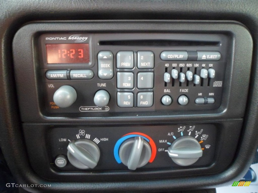 2002 Pontiac Firebird Trans Am WS-6 Convertible Controls Photos