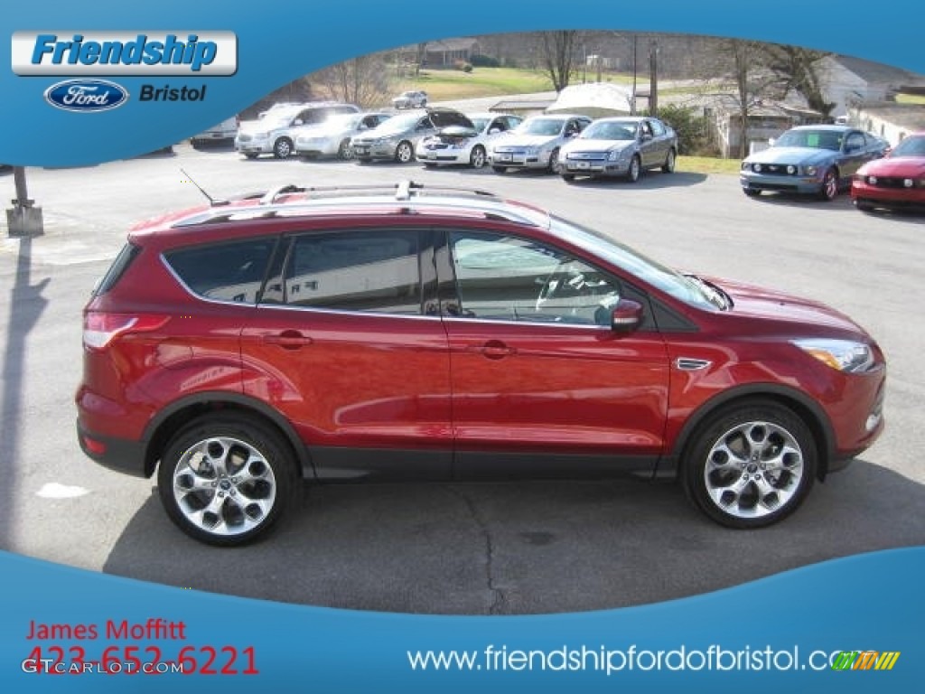 2013 Escape Titanium 2.0L EcoBoost 4WD - Ruby Red Metallic / Charcoal Black photo #6