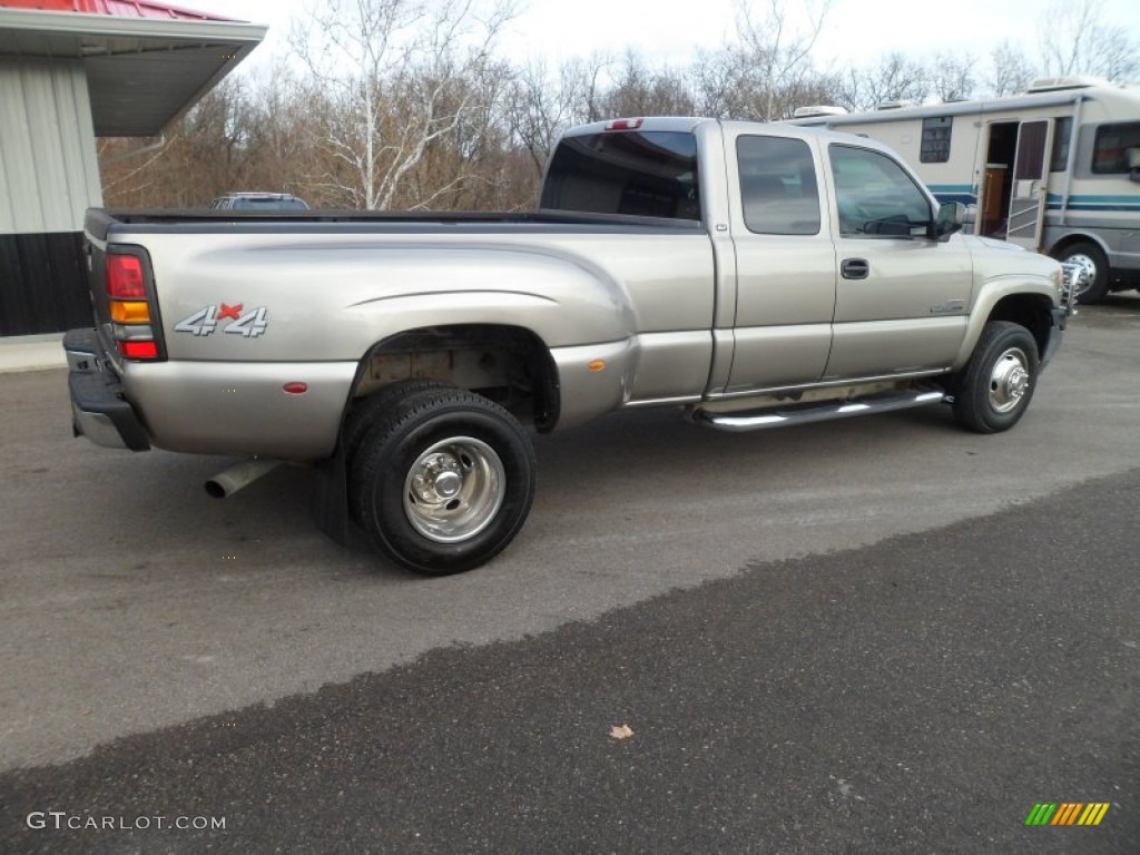 Pewter Metallic 2002 GMC Sierra 3500 SLE Extended Cab 4x4 Dually Exterior Photo #74272498