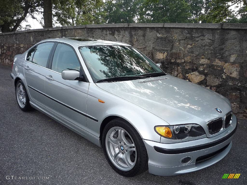 2005 3 Series 330i Sedan - Titanium Silver Metallic / Grey photo #1