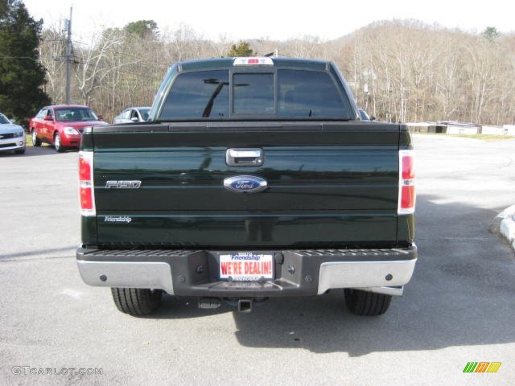 2013 F150 XLT SuperCrew 4x4 - Green Gem Metallic / Steel Gray photo #7