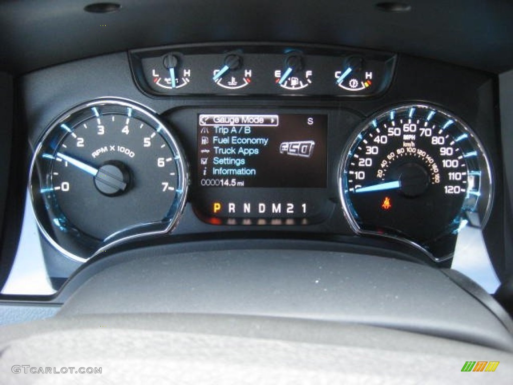 2013 F150 XLT SuperCrew 4x4 - Green Gem Metallic / Steel Gray photo #25
