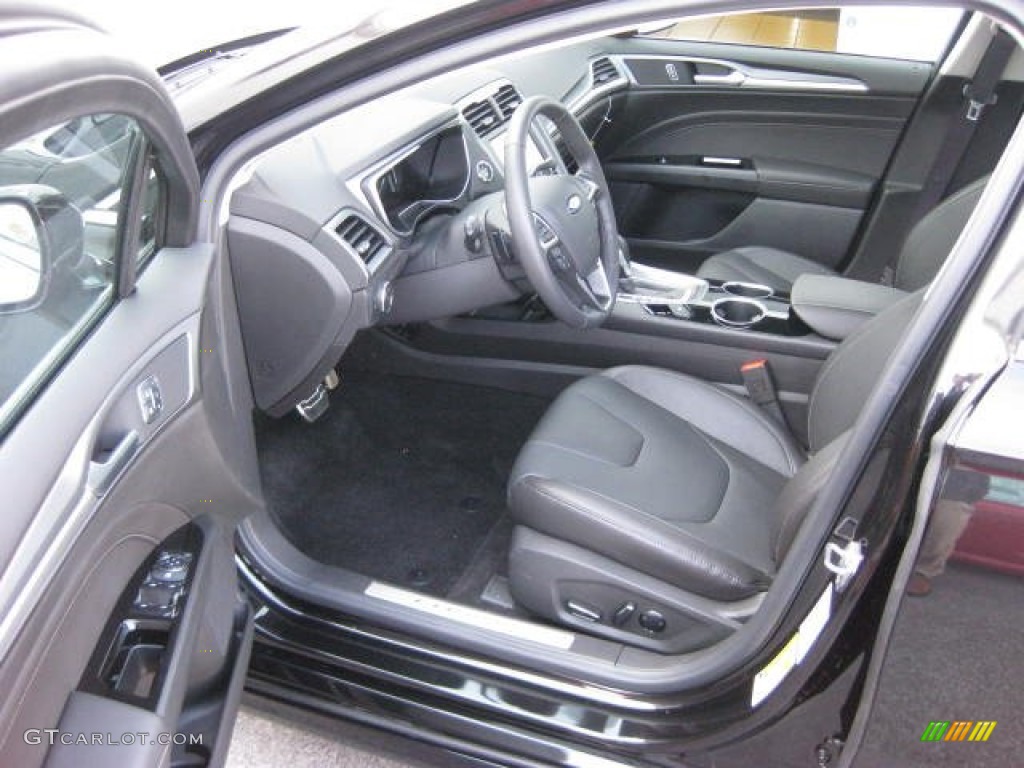 Charcoal Black Interior 2013 Ford Fusion Titanium AWD Photo #74274691