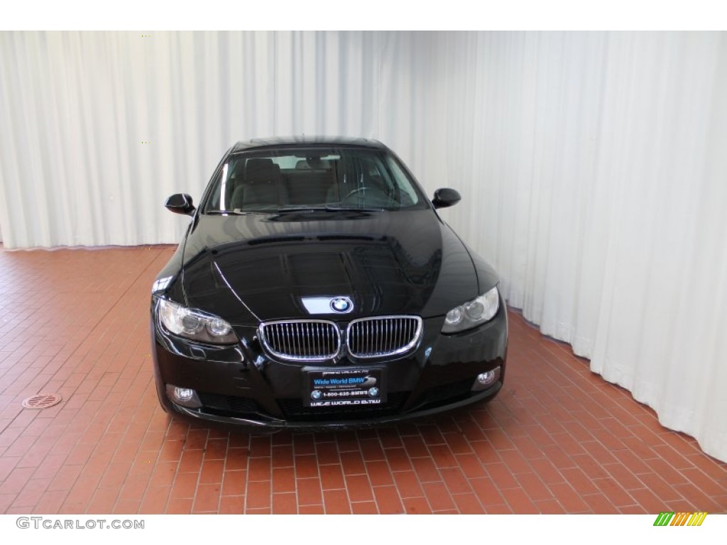 2007 3 Series 328xi Coupe - Jet Black / Black photo #2