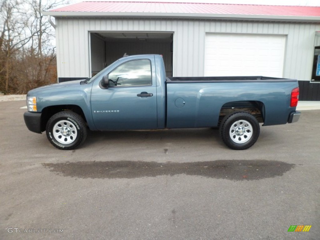 Dark Blue Metallic 2007 Chevrolet Silverado 1500 Regular Cab Exterior Photo #74275969