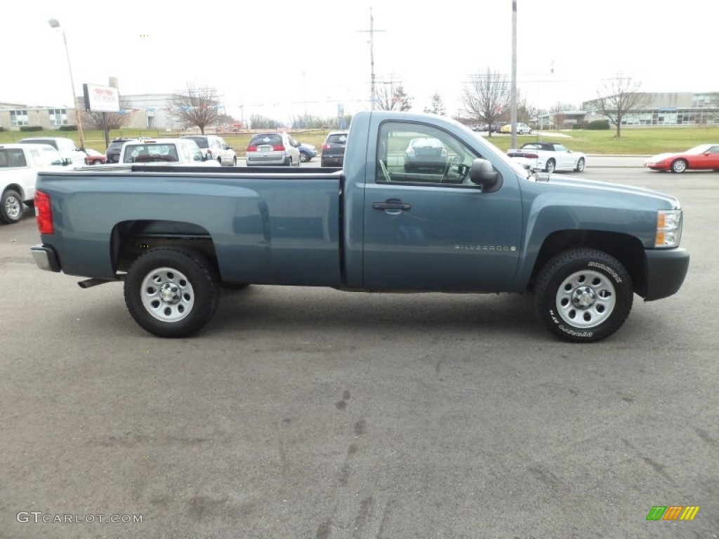 Dark Blue Metallic 2007 Chevrolet Silverado 1500 Regular Cab Exterior Photo #74275995