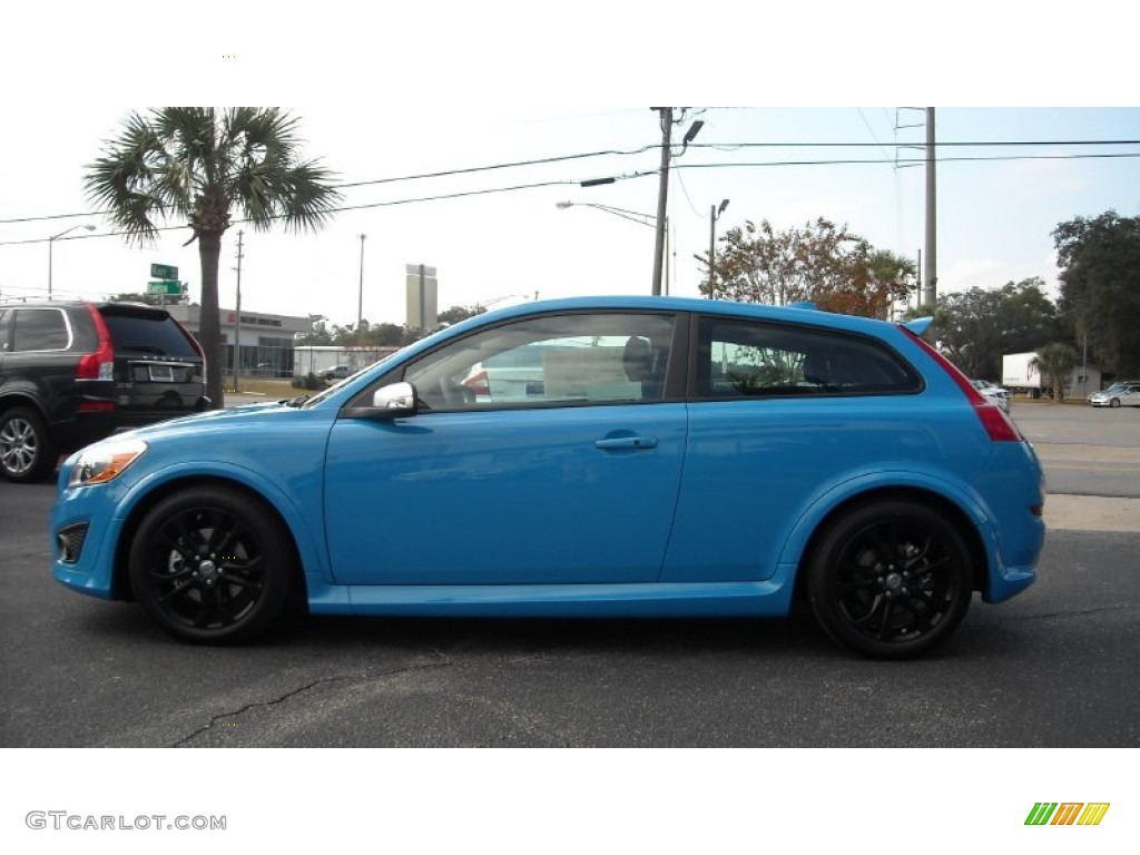 2013 C30 T5 Polestar Limited Edition - Polestar Rebel Blue / R-Design Off Black/Calcite photo #2