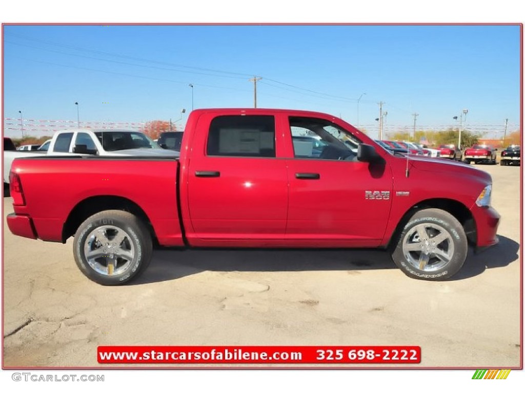 2013 1500 Express Crew Cab - Deep Cherry Red Pearl / Black/Diesel Gray photo #7