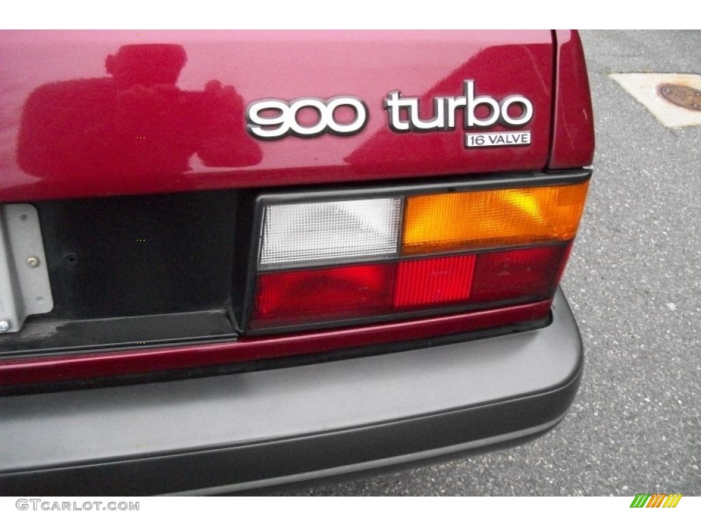 1993 900 Turbo Convertible - Ruby Red Pearl Metallic / Beige photo #8